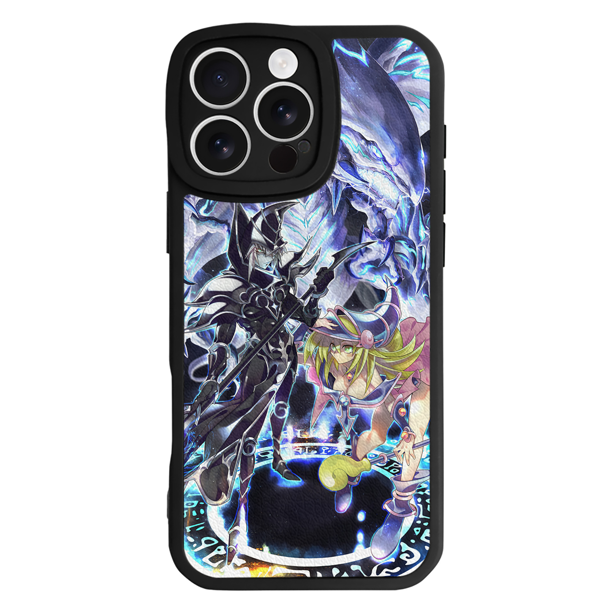 （画像用） 遊☆戯☆王 Yu-Gi-Oh! 【iPhone 16シリーズ対応】シリコンスマホケース（レザー調） 材質：シリコン